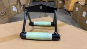 V-Shape Barbell T-Bar Row Platform | Solid Carbon Steel | Black Powder Coated | Industrial Strength Gym Equipment