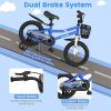 14 Inch Kid's Bike with 2 Training Wheels for 3-5 Years Old
